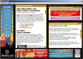 Image of Ultimate Bet's Online Poker Lobby